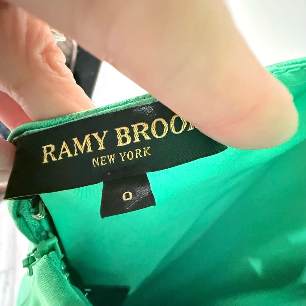 Ramy Brook Tatiana Gown Size 0 Green $695 MSRP - Picture 6 of 9